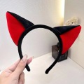 Imp Black Cat Ears Fade Diadema de peluche