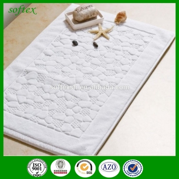 32S/2 white 100% terry cotton bath mat
