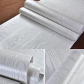 Shelf Liner 3D Embossed Silver White Wood Grain Wallpaper Peel StickerSelf adhesive papel contact preto waterproof
