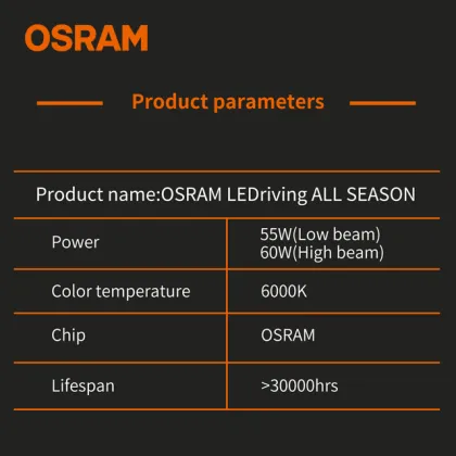 OSRAM All Season LED Lens Bi-Projector Headlight