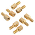 M3x20mm 6mm brass zinc plated support