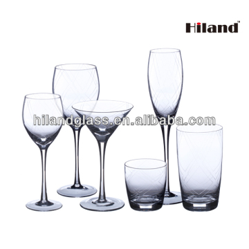 Unique hand cutting drinking glass