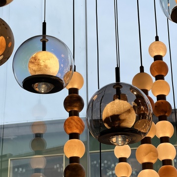 Modern Double-Layer Smoked Glass Globe LED