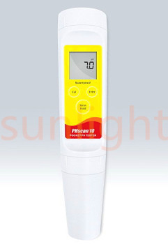 PHscan10S pH Pen, Aquaculture and Hydroponic pH Meter, Round Bulb pH Electrode