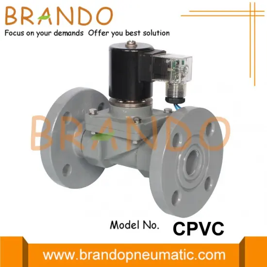1-1/4'' 1-1/2'' 2'' Anti Corrosive CPVC Solenoid Valve