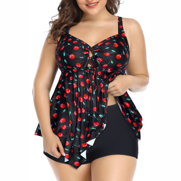 Bikini Beachwear: Plus Size Tummy Control Two Piece Swimsuits for Women