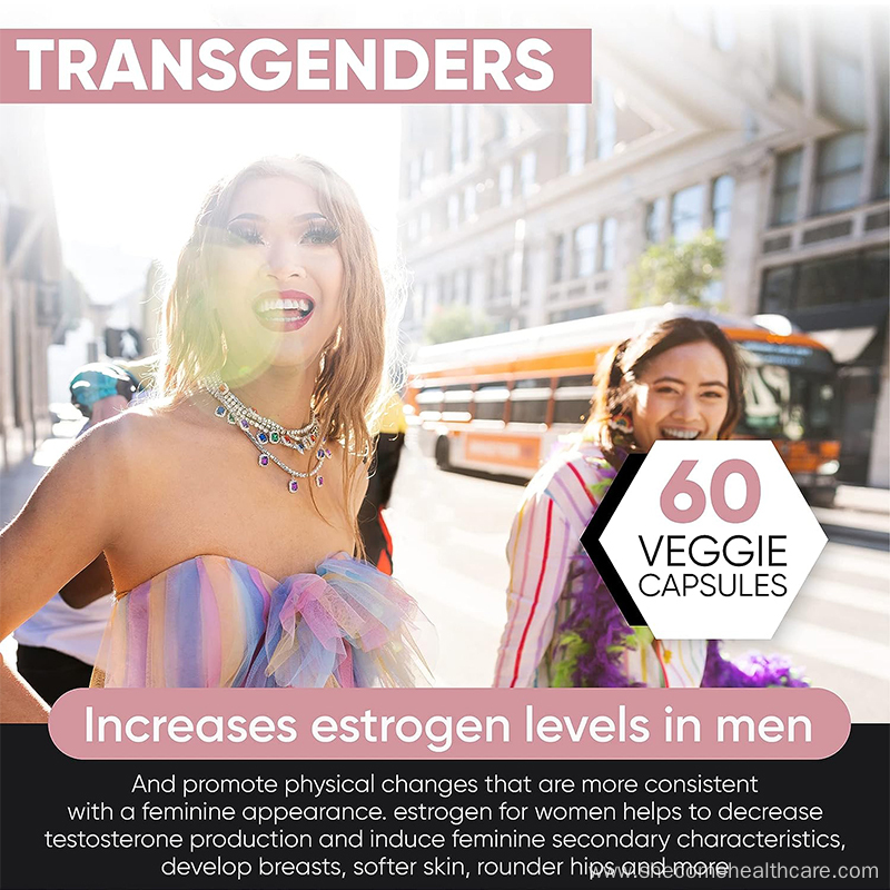 Estrogen Supplement Transgender 60 Breast Growth capsules
