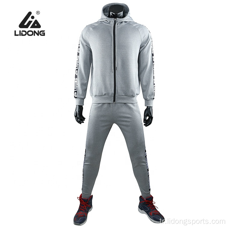 Toptan Hoodie Mens Yüksek Kaliteli Tam Zip Hoodie