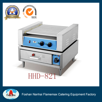 220V 11-Roller Electric Hot Dog Grill&Bun Warmer (HHD-821)