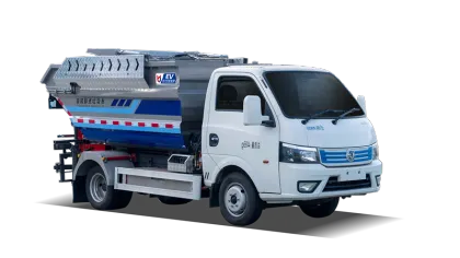 5 cubic meters Electric Hooklift garbage truck
