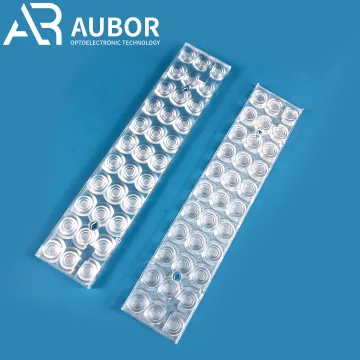 60° 90° Angle 11x3 LED PMMA Office Lighting Lens - OEM Concave Optical Indoor Linear Light Lens
