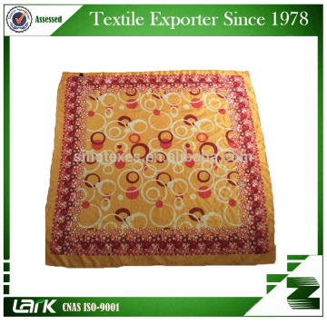 Square floral printed Cotton/Polyester Scarf
