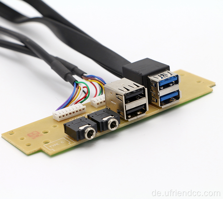 USB3.0-Ports Computer Hülle Frontplatte Netzschalter Kabel