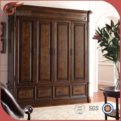 Carved solid wood bed,bed WA150