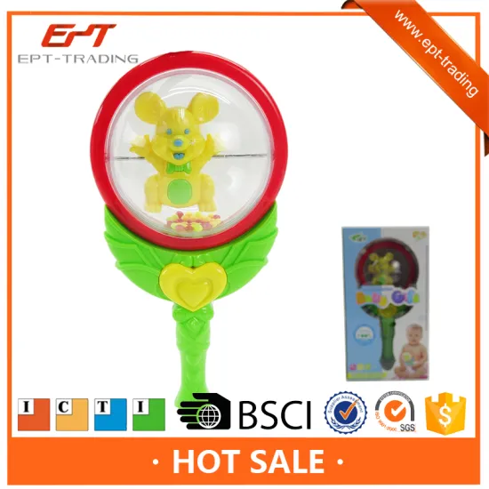 New arrivel plastic colorful winkel rattle for baby