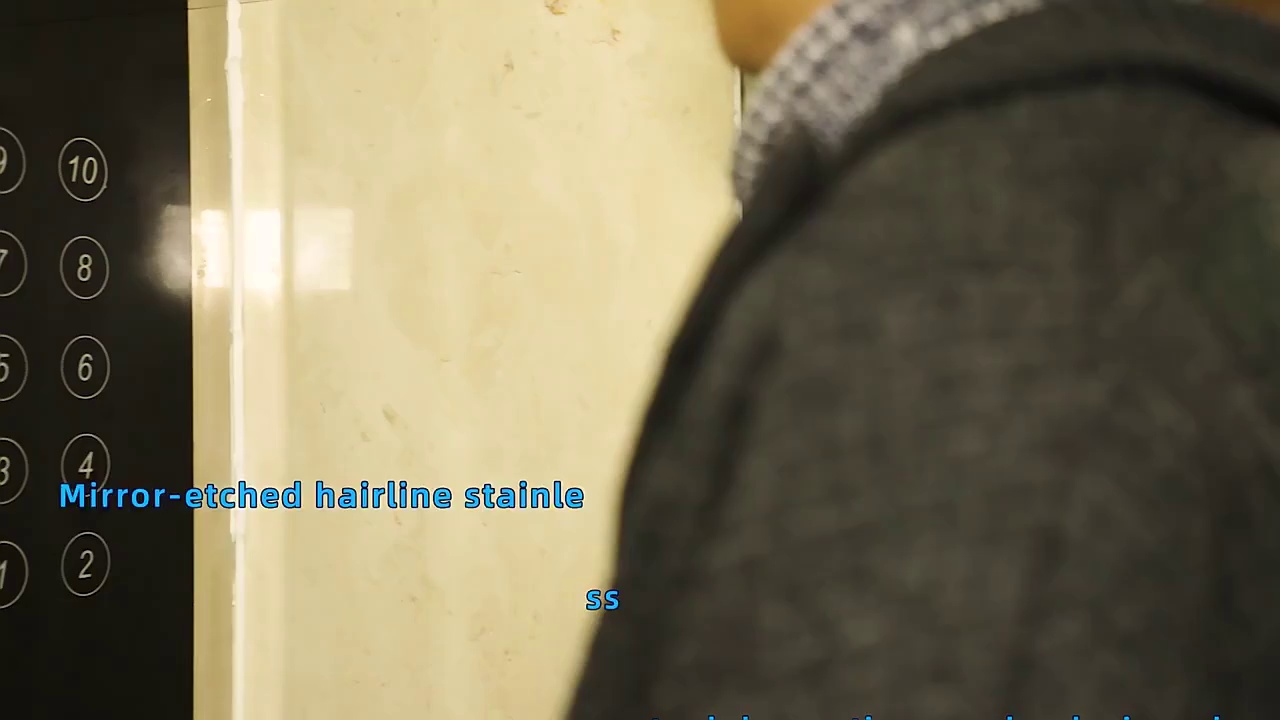 Mirror Stainless Steel Residential Hotel Passenger Elevator