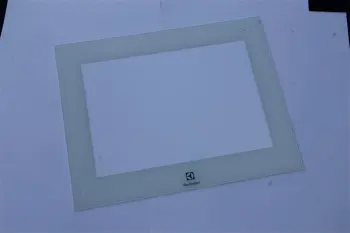 Microwave Oven Tempered Glass With White Decorative Edges