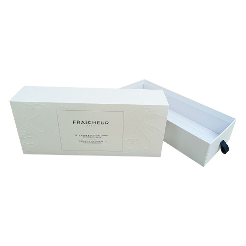 Embossed Drawer Packaging Boxes with Paper Sleeve