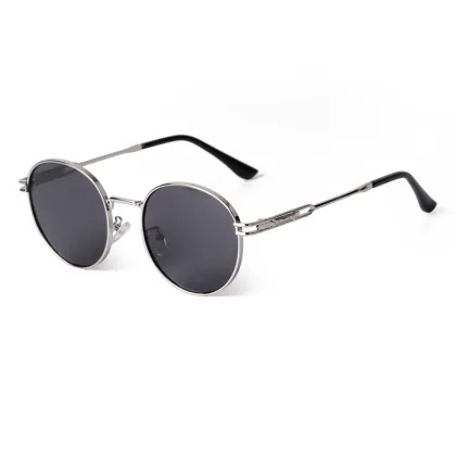 ADE WU STY9568 Metal Frame Round Sun Glasses - Luxury Vintage Shades UV 400 Protection