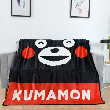 Ultrafine flannel moving  home and kids blanket with positioning printed Japan Kumamon original single wholesale