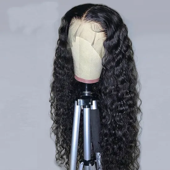 Wholesale Mink Lace Front Wig Vendor Unprocessed Peruvian Hair Virgin Cuticle Aligned Human Hair 360 Lace Frontal Wig Water Wave