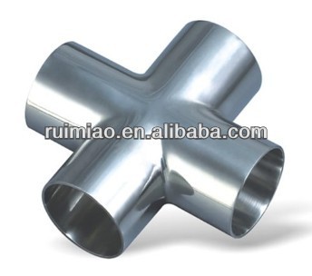 stainless steel 4-way cross pipe fitting