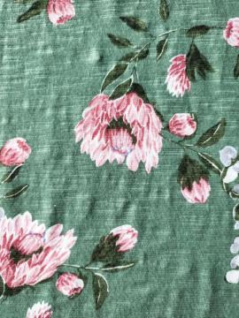 Jersey katoen rayon linnen slub print
