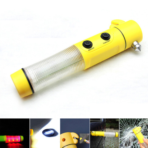 Emergency Hammer Flashlight with CAR Hammer Belt Cutter