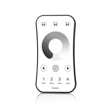 SKYDANCE R6: 4-Zone Single Color Dimming RF Wireless Touch Wheel Remote Control LED Dimmers