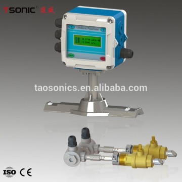 Integrated mounting ultrasonic insertion flow meter sensor