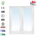 Glass Over Wood Raised Panel Cafe Door
