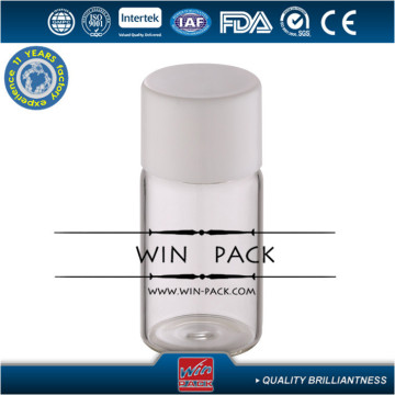 5ml tube glass bottle with screw plastic cap for testing, tube glass bottle manufacturer