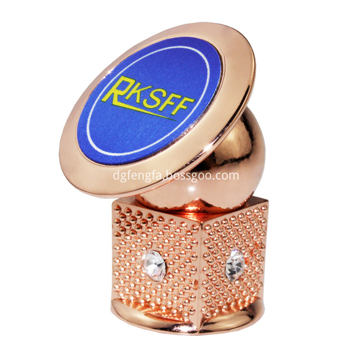 Rose Gold Magnetic Phone Holder With Diamond