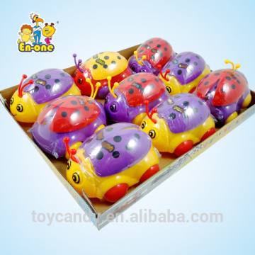 Pretty moving and sounding ladybug with candy