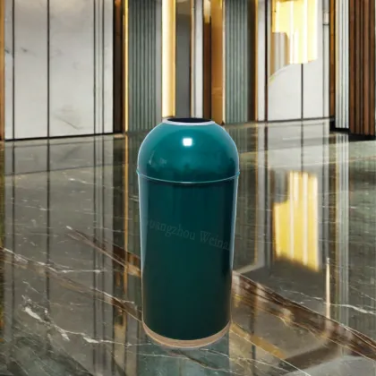 Customizable Coffee Shop Stainless Steel Outdoor Trash Can