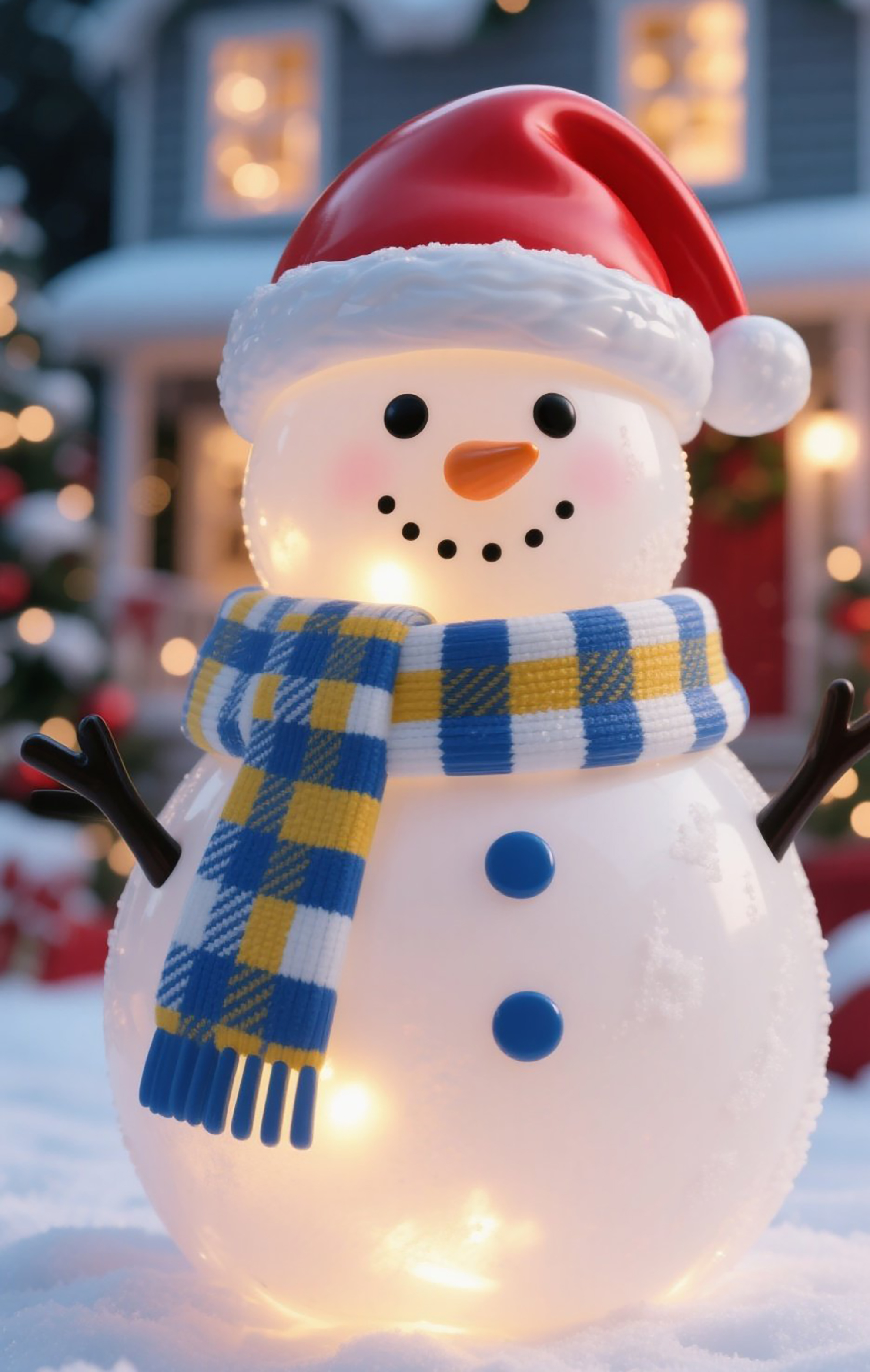Christmas snowman night light