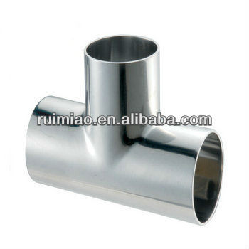 304 316 sanitary stainless steel 3 way elbow pipe fittings