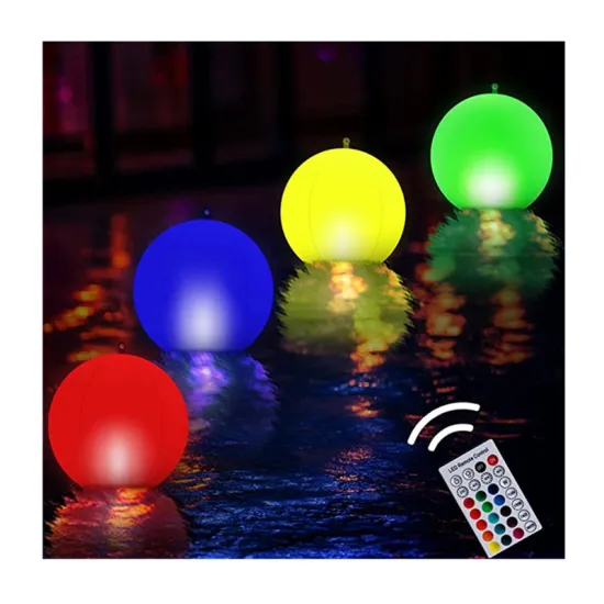 14 Inch Inflatable Waterproof RGB Solar-Powered Floating Pool Ball Lights