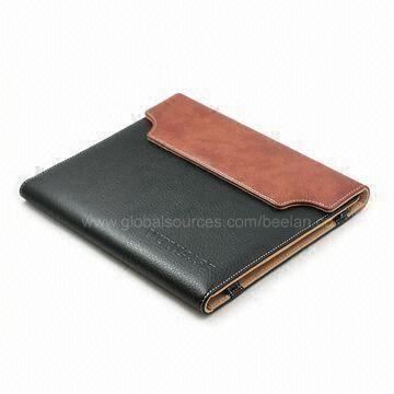 PU Leather Case for Apple's iPad, Various Colors Available, Wallet Style