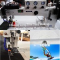 Máquina de coser en zigzag resistente de brazo largo para fabricantes de velas y reparaciones