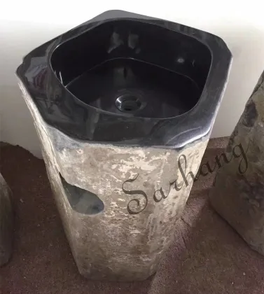 Irregular marble stone sink