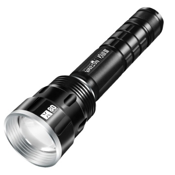 Long-Lasting 1000Lm IP45 Waterproof LED flashlight with Type-C Fast Charging and Glaring Flash Function, Suitable for Fishing