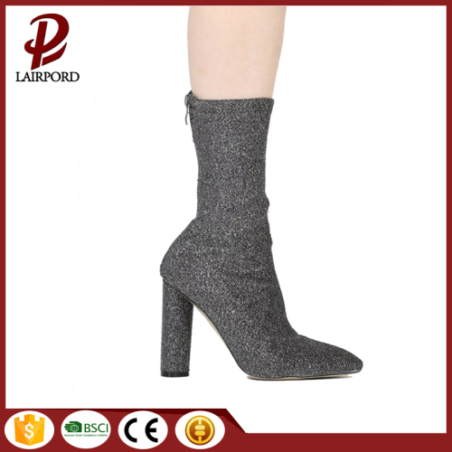 Damen elastische Scrub Stoff Frühjahr Stiefel