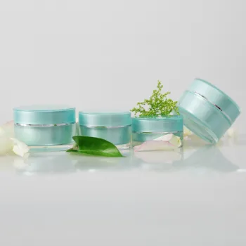 cosmetic cream jar with screw caps, wide mouth cream jar for skin cream