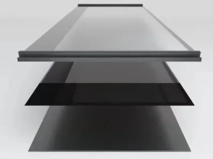 Integrated Solar Panels Tiles: Innovative Roof Solutions Generating Energy with Stainless Steel, Glass, and BiPV Technology in Black and Green