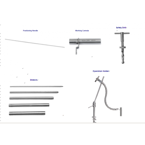 Positioniertes Nadelinstrument des MED-Systems