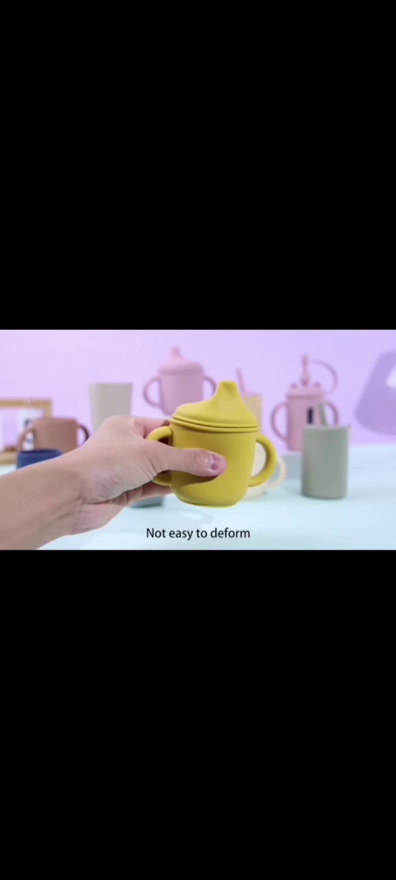 Food-grade Silicone Baby Straw Cup