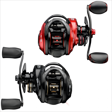 Baitcasting Fishing Reel 7.3:1 with 8kg Drag and Magnetic Braking System for Saltwater