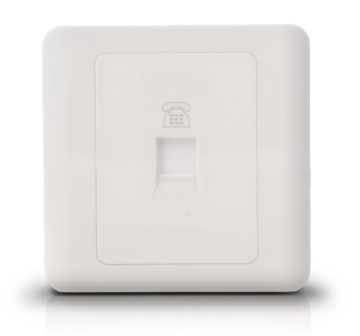 one port 86 type White Color 86 X 86mm network face plate electrical outlet box size