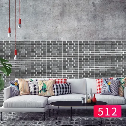 3D Wall Tile Stickers - Simple Waterproof Self-Adhesive Vinyl Wallpaper